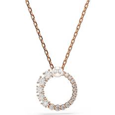 Swarovski Roséguldpläterad Halsband Swarovski Dam Guld Halsband Matrix - Rosé