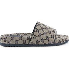 Gucci Shoes Gucci GG Monogram Canvas Sliders Navy