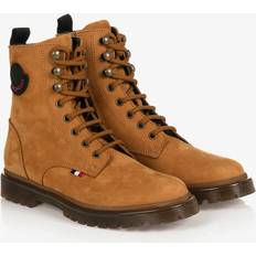 Moncler Moncler Enfant Brown Nubuck Leather Boots 31