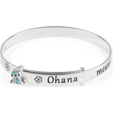 Disney Bracelets Disney Stitch Sterling Silver Ohana Bangle
