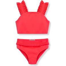 Spandex Swimwear Habitual Girl's Ruched Swimsuit - Pink