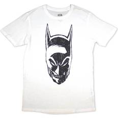 DC Comics unisex t-shirt: batman snarl- white cotton