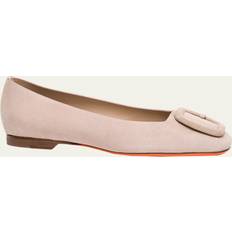 Santoni Ballerines Santoni Women's Suede Ballet Flat - Pink