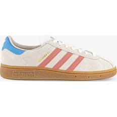 adidas Mens Wonder White Wonder Cla Munchen Suede Low-top Trainers