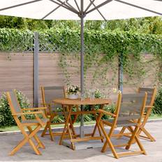 VidaXL Patio Dining Sets vidaXL 5 Piece Garden Patio Dining Set, 1 Table incl. 4 Chairs
