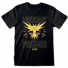 Pokémon T-shirts Pokémon Pokemon legendary zapdos black t-shirt ex ex unisex m777z