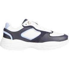 Tommy Hilfiger Chunky Leather Running Trainers, Space Blue/White