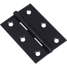 Wickes Butt Hinge Matt Black 76mm Pack of 2 2pcs 76x50mm