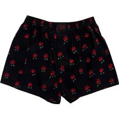 Roze Herenondergoed Lousy Livin Roses Boxershorts - Black