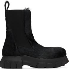 Rick Owens Chelsea Boots Rick Owens Black Porterville Beatle Bozo Tractor Chelsea Boots BLACK/BLACK IT