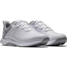 42 ½ - Dame Golfsko FootJoy ProLite Vandtætte Dame Golfsko Uden Spikes - White/Grey