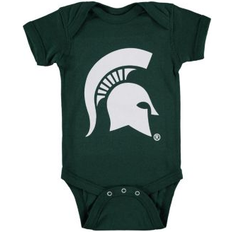 Two Feet Ahead Baby Boys and Girls Green Michigan State Spartans Big Logo Bodysuit Green 12 months