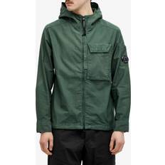 Camicie C.P. Company Men's Ottoman Hooded Shirt - Duck Green