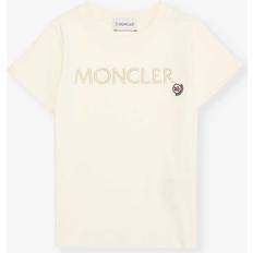 Tops on sale Moncler Boys Cream Kids Brand-appliqué Cotton-jersey T-shirt 4-6 Years Years