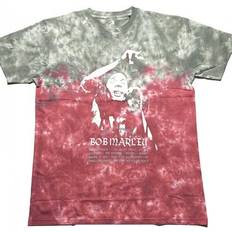 Tie Dye - Unisex T-shirts Bob Marley Unisex Adult Exodus Playlist Tie Dye T-Shirt - Red