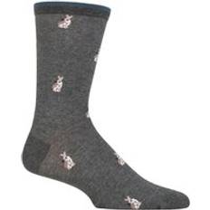 Organic Fabric - Unisex Underwear Thought Mens Pair Jamal Animal Organic Cotton Socks Dark Grey Marle 7-11