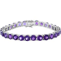 Effy Bracelets Effy Sterling Silver Amethyst Tennis Bracelet