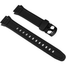 Casio Watch Straps Casio ersatzband resin 18mm band w-756-1aves Schwarz