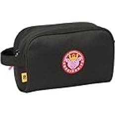 Svarta Skolväskor Safta Kings League Svin Skolväska för barn med handtag, barnväska, lätt att rengöra, bekväm och mångsidig, kvalitet och styrka, 24 x 10 x 15 cm, svart färg, svart, Estándar, tillfällig