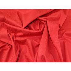 Red Fabrics Minerva Stretch Woven Jacquard Fabrics Red