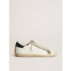 GOLDEN GOOSE Homme Chaussures GOLDEN GOOSE Super-Star Homme Avec Étoile Ajourée Et Contrefort Bleu