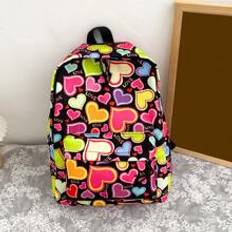 Dam - Svarta Skolväskor Shein 1 Pc Cute Cartoon Young Children Backpack Kindergarten Pupil Schoolbag Toy Backpack Storage Backpack Versatile Lightweight Portable With Zipper Adjus