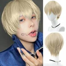 Shein Short Wig Blonde Brown False Hair Daily Party Cosplay Girl High Fiber