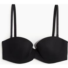 H&M DD Bras H&M Padded Microfiber Balconette Bra Black 36B