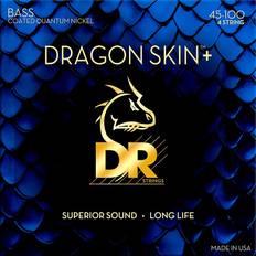 Muzikale Accessoires DR Strings agon Skin Coated Nickel Medium Light 45-100 Bassguitar