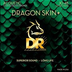 Muzikale Accessoires DR Strings agon Skin Coated 80/20 Extra Light 10-48 Acoustic Guitar