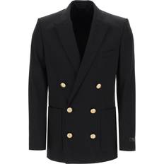 Suits Balmain double-breasted twill bl Black