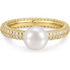 Luv AJ Ringar Luv AJ Pearl Pave Amalfi Ring Guld 6