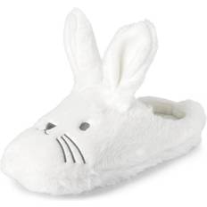 Slippers The Children's Place Slipper, White Bunny, Unisex Big Kid