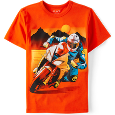 Children's Clothing The Children's Place Kid's Motorcycle Graphic Tee - Ripetomato (3047533_929)