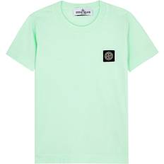 Stone Island Children's Clothing Stone Island Stone Island Kids Logo Cotton T-shirt 10-12 Years Green Mint