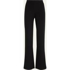 Giorgio Armani Cady Straight-Leg Pants - Solid Black