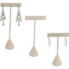 Beige Jewelry Stands 888 display usa beige faux suede earring t stand showcase displays 5.75"