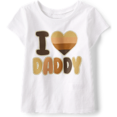 The Children's Place 18-24M Tops The Children's Place Toddler Love Daddy Graphic Tee - White (3047085_10)