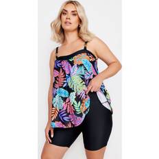 Dame - Ventilerende Badetøj Yours Curve Black High Waist Bikini Shorts