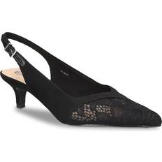 Bella Vita Wide Width Marquette Pump Women's Black Pumps Slingback