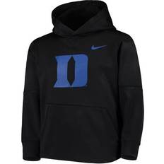 Children's Clothing Nike Youth Black Blue Devils Logo KO Pullover Performance Hoodie