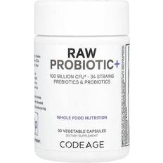 Codeage Raw Probiotic+, Billion CFU, Vegetable 30 pcs