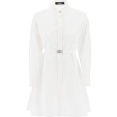 Versace Dresses Versace textured sangallo chemisier White