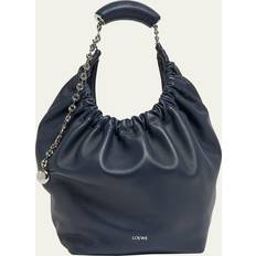 Loewe Bags Loewe Squeeze Medium Shoulder Bag in Napa Leather ABYSS BLUE