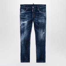 DSquared2 Herr Jeans DSquared2 Distresserade Skinny Jeans Med Färgstänk - Blue