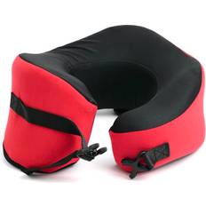 Neck Pillows C CUSHION LAB Travel Award-Winning Patented Neck Pillow Red