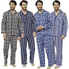 Men - Stripes Sleepwear Tom Franks Mens brushed cotton pyjama sets check striped