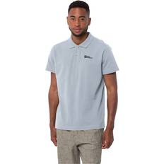 Jack Wolfskin Men Polo Shirts Jack Wolfskin Herren Essential Polo T-Shirt, Soft Blue