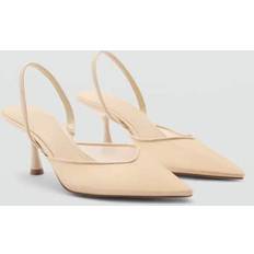 Transparent - Women Heels & Pumps Mango Mesh shoe with heel nude Woman Nude