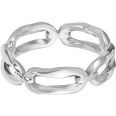 HUGO BOSS Rings HUGO BOSS women's signature chain ring in stainless steel medium55